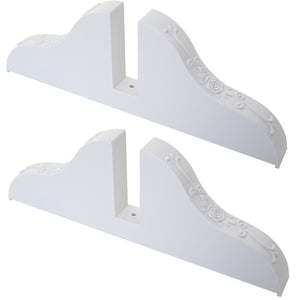Paravent Halter, Standfuss für Paravent weiss ~ 2er Set