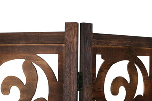 Ornements de paravent 160 x 170 cm marron