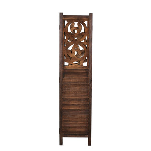 Ornements de paravent 160 x 170 cm marron
