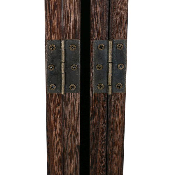 Ornements de paravent 160 x 170 cm marron
