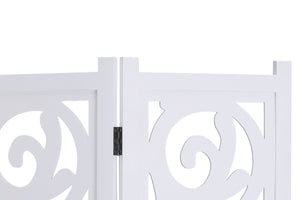 Ornements de paravent 160 x 170 cm blancs
