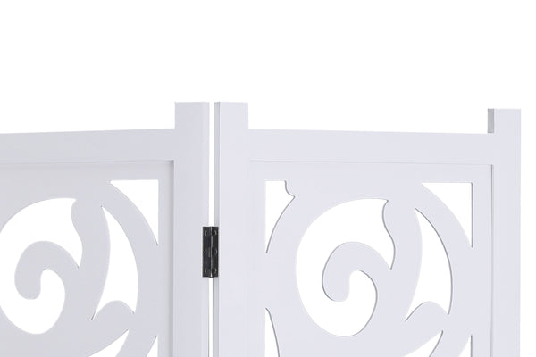 Ornements de paravent 160 x 170 cm blancs