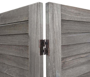 Paravent JAM-G30 Trennwand Sichtschutz Shabby 170x162cm