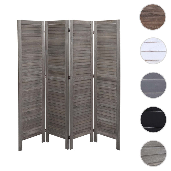 Paravent JAM-G30 Trennwand Sichtschutz Shabby 170x162cm