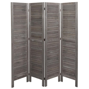 Paravent JAM-G30 Trennwand Sichtschutz Shabby 170x162cm
