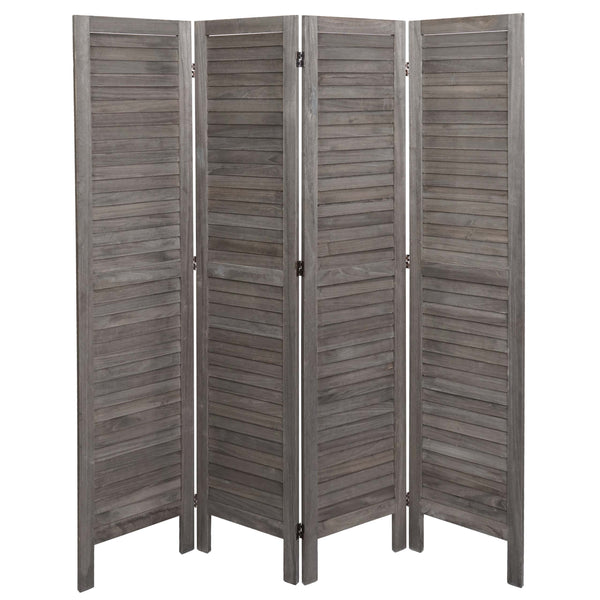 Paravent JAM-G30 Trennwand Sichtschutz Shabby 170x162cm