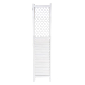 Paravent Raumteiler Sichtschutz Ornamente 170x245cm weiss