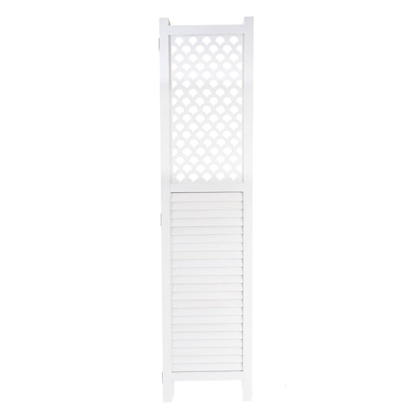Paravent Raumteiler Sichtschutz Ornamente 170x245cm weiss