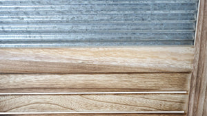 Paravent Trennwand 170x160x2cm ~ Holz Metall