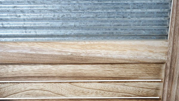 Paravent Trennwand 170x160x2cm ~ Holz Metall