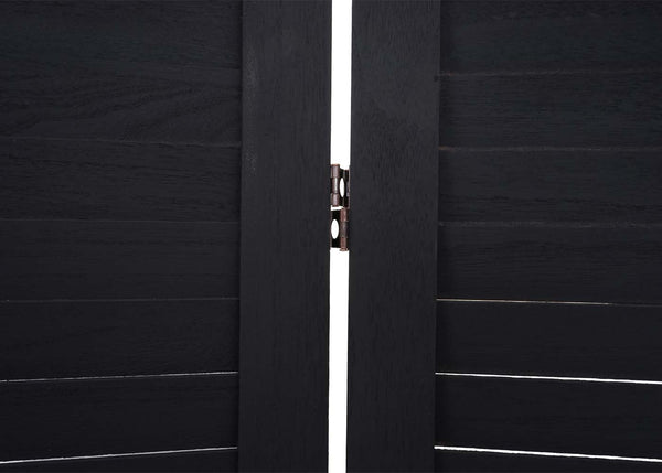 Paravent Trennwand Shabby-Look 170x120cm - anthrazit