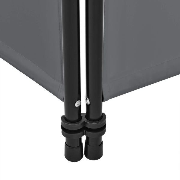 Huesca 3-panel room divider screen, 150x171 cm, dark grey