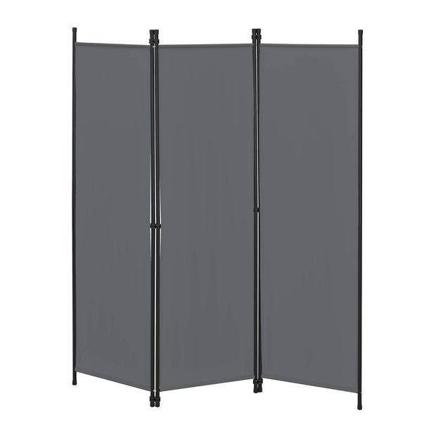 Huesca 3-panel room divider screen, 150x171 cm, dark grey