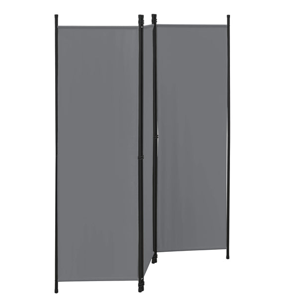 Huesca 3-panel room divider screen, 150x171 cm, dark grey