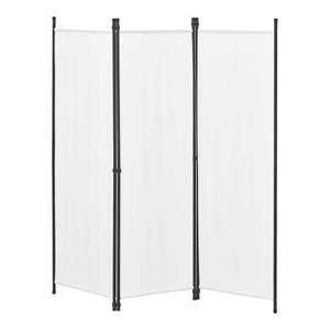 Paravent Huesca à 3 panneaux, 150 x 171 cm, blanc