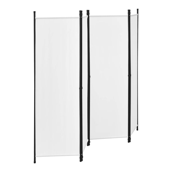 Paravent Huesca à 4 panneaux, 200 x 171 cm, blanc