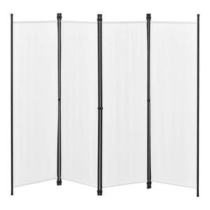 Paravent Huesca à 4 panneaux, 200 x 171 cm, blanc