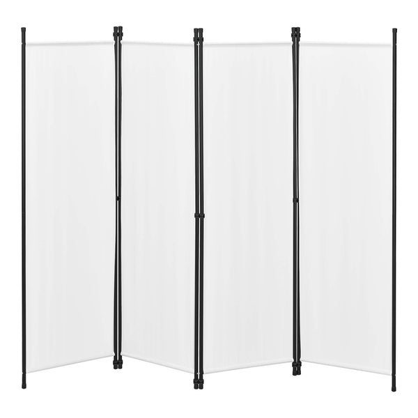 Paravent Huesca à 4 panneaux, 200 x 171 cm, blanc