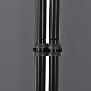 Paravento divisorio a 3 pannelli Teruel, 260x176 cm, grigio scuro