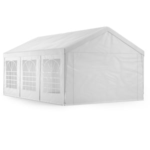 Gartenpavillon Partyzelt weiss 4 x 6 m