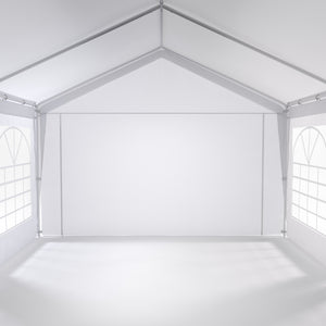 Gartenpavillon Partyzelt weiss 4 x 6 m