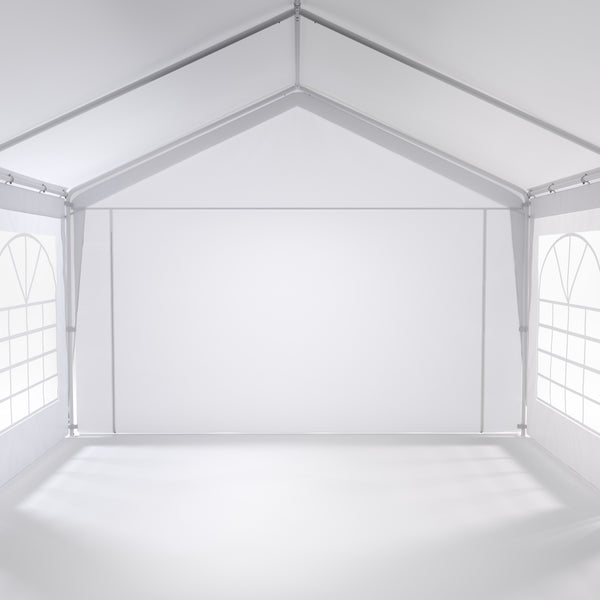 Gartenpavillon Partyzelt weiss 4 x 6 m