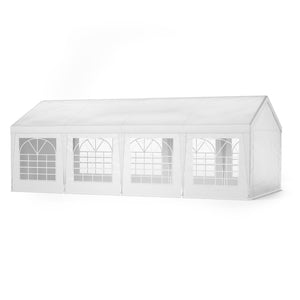 Gartenpavillon Partyzelt weiss 4 x 8 m