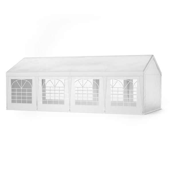Gartenpavillon Partyzelt weiss 4 x 8 m