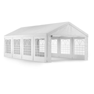 Gartenpavillon Partyzelt weiss 4 x 8 m