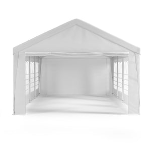 Gartenpavillon Partyzelt weiss 4 x 8 m