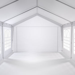 Gartenpavillon Partyzelt weiss 4 x 8 m