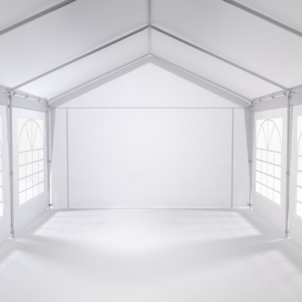 Gartenpavillon Partyzelt weiss 4 x 8 m