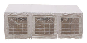 Gartenpavillon Partyzelt weiss 3 x 6 m