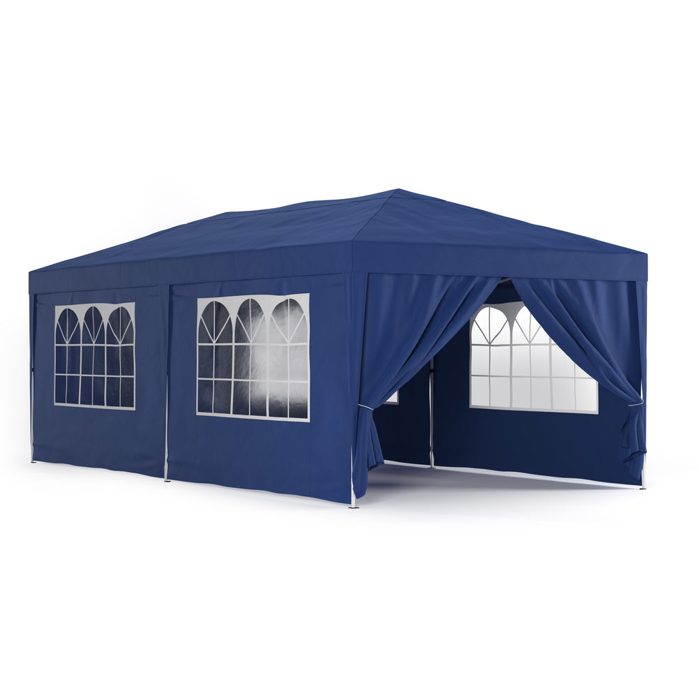 Gartenpavillon 6x3x3m, blau