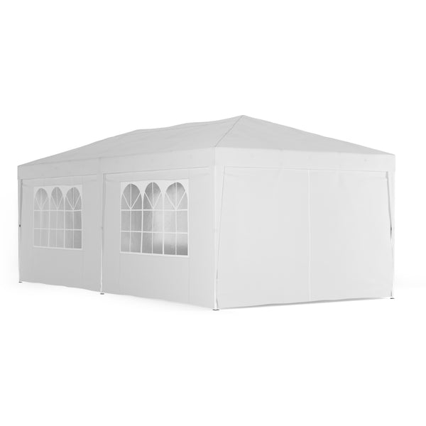 Gartenpavillon 6x3x3m, weiss