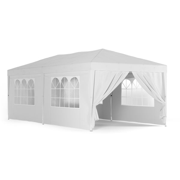 Gartenpavillon 6x3x3m, weiss