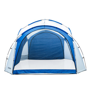 Pavillon LED KAYLA 3.5 x 3.5 m transparent/blau