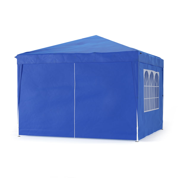 Pavillon Partyzelt 3 x 3 m blau inkl. 4 Seitenwände
