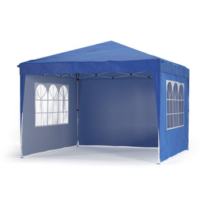 Pavillon Partyzelt 3 x 3 m blau inkl. 4 Seitenwände