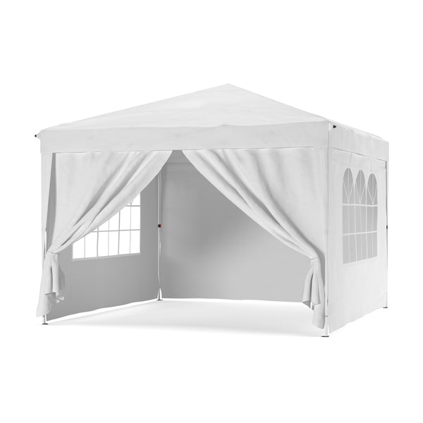 Partyzelt RAKO 3 x 3 m weiss inkl. 4 Seitenwände