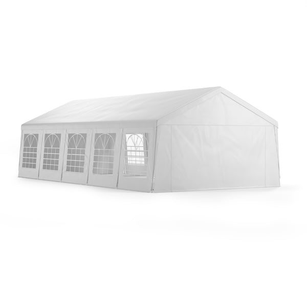 Gartenpavillon Partyzelt weiss 5 x 10 m
