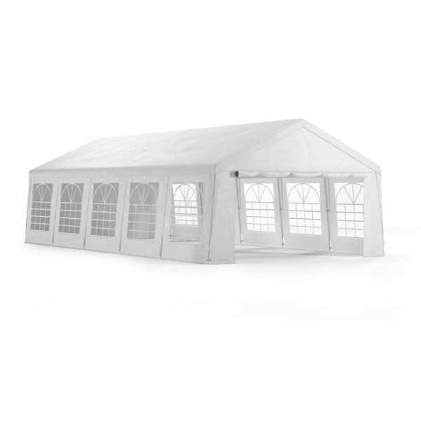 Gartenpavillon Partyzelt weiss 5 x 10 m