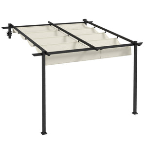 Pavillon 2.9x2.9m Pergola Anbau Creme