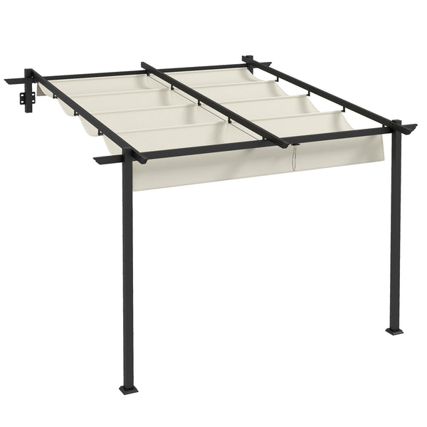 Pavillon 2.9x2.9m Pergola Anbau Creme
