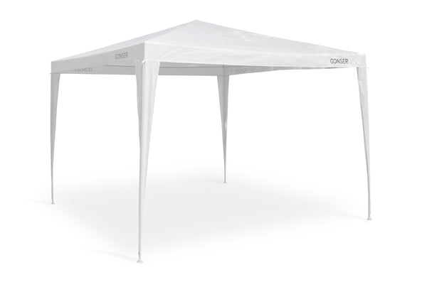 Gartenpavillon Partyzelt 3 x 3 m weiss 4er Set