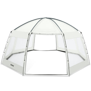 Pavillon Flowclear für Pools rund 600 x 295 cm