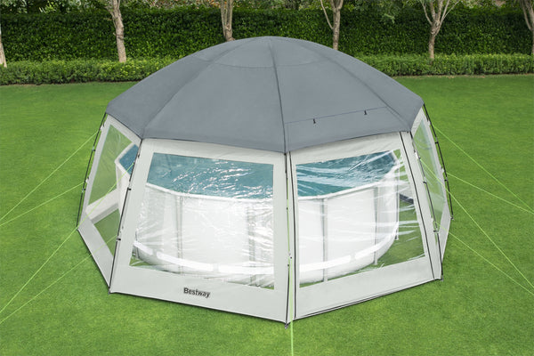 Pavillon Flowclear für Pools rund 600 x 295 cm