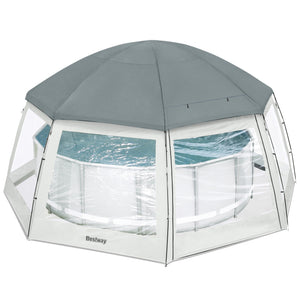 Pavillon Flowclear für Pools rund 600 x 295 cm