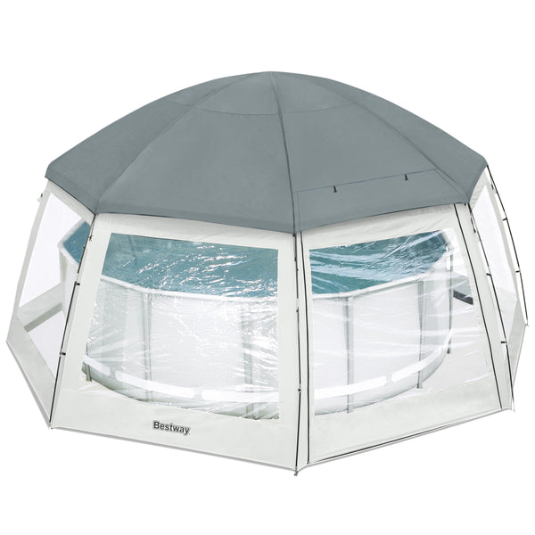 Pavillon Flowclear für Pools rund 600 x 295 cm