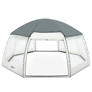 Pavillon Flowclear für Pools rund 600 x 295 cm